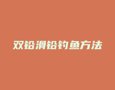 双铅滑铅钓鱼方法