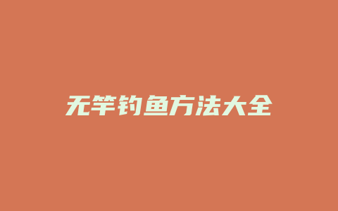 无竿钓鱼方法大全