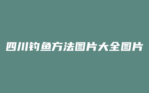 四川钓鱼方法图片大全图片