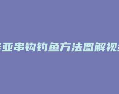 路亚串钩钓鱼方法图解视频