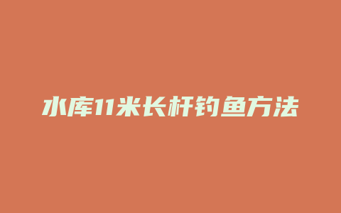 水库11米长杆钓鱼方法